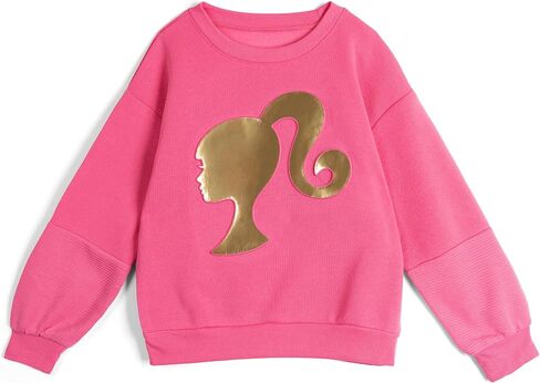 Barbie Girls Fleece Pullover Sweatshirt و Gogger Pants Wound Toddler لأحجام الأطفال الكبيرة (2T - 10-12) in Saudi Arabia