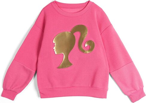 Barbie Girls Fleece Pullover Sweatshirt و Gogger Pants Wound Toddler لأحجام الأطفال الكبيرة (2T - 10-12) in Saudi Arabia