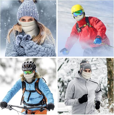 Hyuet Winter Neck Gaiter Men ، Freece Neck Writer Wherproof Face Cover Cover Cover Cover Cover للرجال للنساء التزلج in Saudi Arabia
