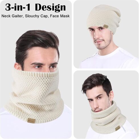 Hyuet Winter Neck Gaiter Men ، Freece Neck Writer Wherproof Face Cover Cover Cover Cover Cover للرجال للنساء التزلج in Saudi Arabia