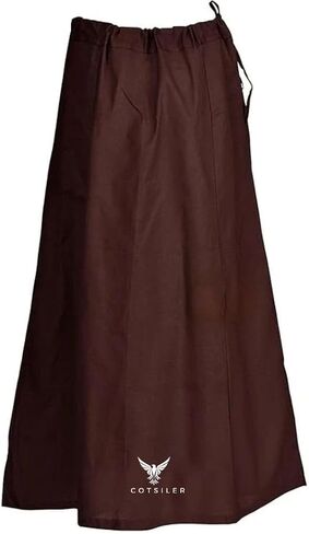 توتيلر النساء الهنديات ساري/ساري patticoaten underskirt القطن مخيط خلط قابلة للتعديل تنورة الخصر in Kuwait