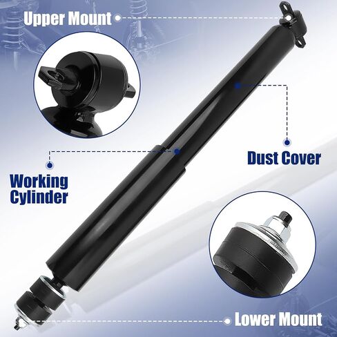 Front 2 PCS Set Shock Absorber Compatible with Jeep Grand Cherokee Grand Wagoneer Comanche Cherokee Wagoneer Front Left & Right # G63424, 341518, 344088, 173523, 81548 in Saudi Arabia
