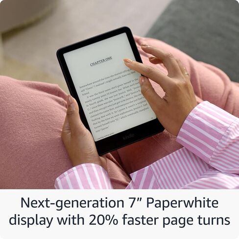 All-new Amazon Kindle Paperwhite (16 GB) – Our fastest Kindle ever, with new 7" glare-free display and weeks of battery life – Black in Kuwait