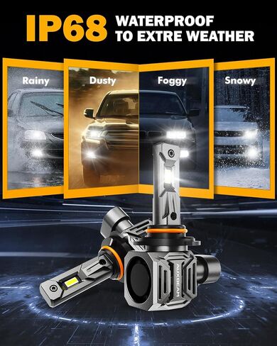 Auxbeam 2025 9005 Light Light ، تم ترقيته 110W 700 ٪ Super Brightness ، 6500K White 9005 HB3 Light Light للسيارة على الطرق الوعرة in Saudi Arabia