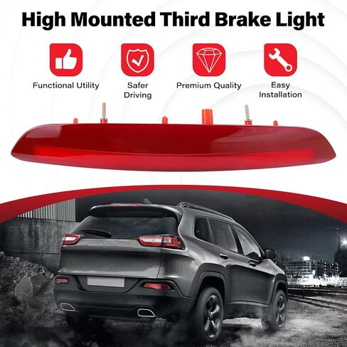 ضوء فرامل ثالث ثالث متوافق مع Renegade 2015-2021 LED المركز الخلفي Stop Lamp 3rd High Hited Brake Light Replacement # 68247167aa in Saudi Arabia