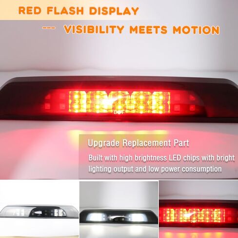 LED LENS LED الثالث بديل للفرامل الثالثة لضوء الفرامل ل TOYOTA TUNDRA 2007-2020 شاحنات بيك آب ، مركز شحن الخفيفة عالية الجبل. in Saudi Arabia