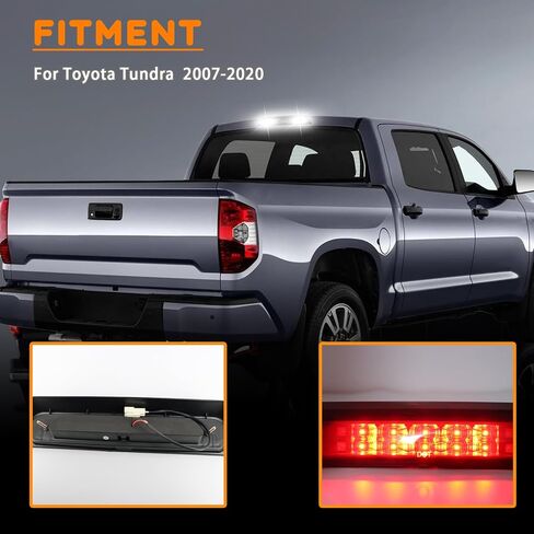 LED LENS LED الثالث بديل للفرامل الثالثة لضوء الفرامل ل TOYOTA TUNDRA 2007-2020 شاحنات بيك آب ، مركز شحن الخفيفة عالية الجبل. in Saudi Arabia