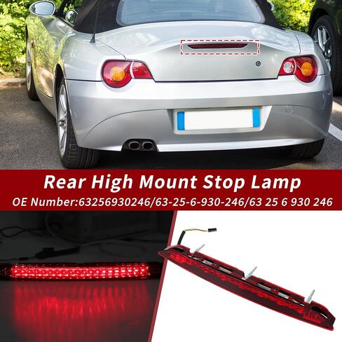 LED ضوء الفرامل الثالث ل BMW E85 Z4 2003-2008 No.63256930246/63-25-6-930-246 Red 3rd Stop Stop Lamp Lave Center Light Level Light 63 25 6 930 246 in Saudi Arabia