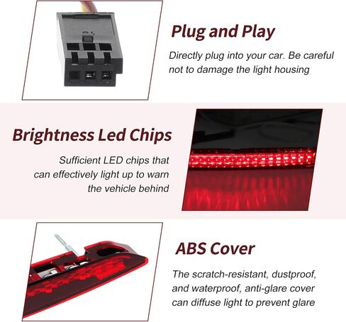 LED ضوء الفرامل الثالث ل BMW E85 Z4 2003-2008 No.63256930246/63-25-6-930-246 Red 3rd Stop Stop Lamp Lave Center Light Level Light 63 25 6 930 246 in Saudi Arabia