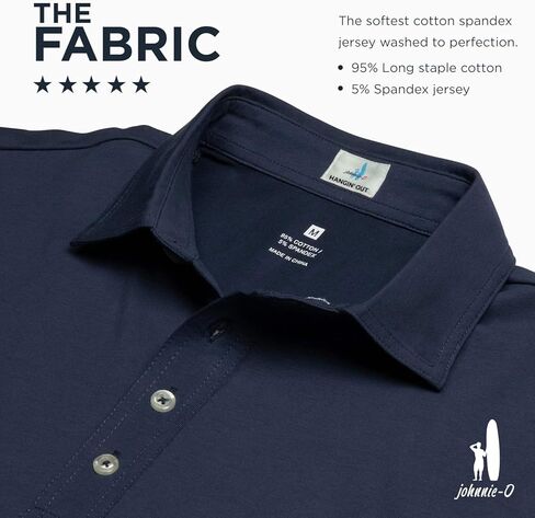 johnnie-O Lyndon Striped Jersey Performance Polo in Kuwait