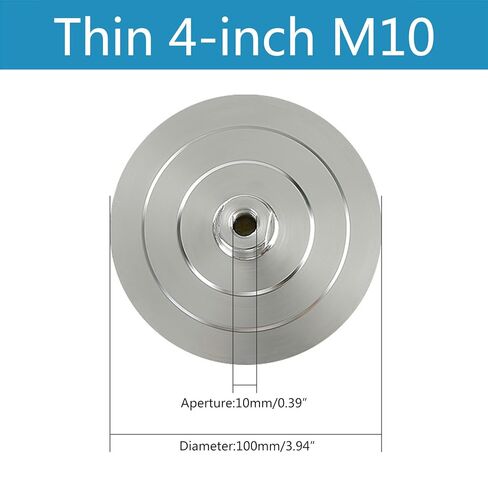 3Inch Strong Suction Backer Pad Aluminum Backing Holder for Polishing Pad 8mm Thickness Polishing (C) in Kuwait