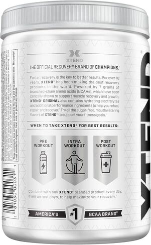 Scivation Xtend BCAA Powder, Branched Chain Amino Acids, BCAAs, Strawberry Kiwi, 30 Servings in Saudi Arabia