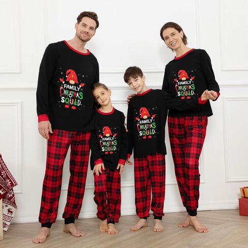 Family Christmas Pajamas Matching Sets Christmas Pjs for Womens Mens Couples Holiday Home Xmas Family Sleepwear Set in Saudi Arabia