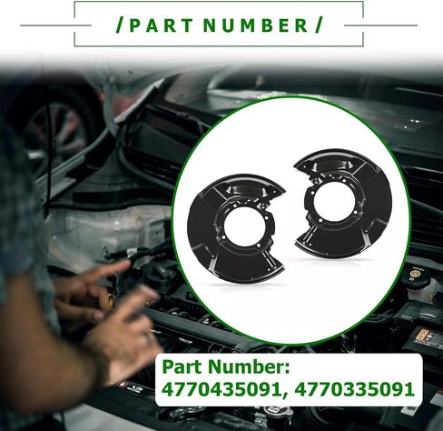 2X Front Brake Dust Shield LH RH Compatible with Toyota Tacoma 1995-2004 4Runner 1996-2002 Replace 4770435091 in Saudi Arabia