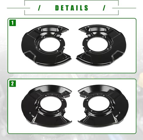 2X Front Brake Dust Shield LH RH Compatible with Toyota Tacoma 1995-2004 4Runner 1996-2002 Replace 4770435091 in Saudi Arabia