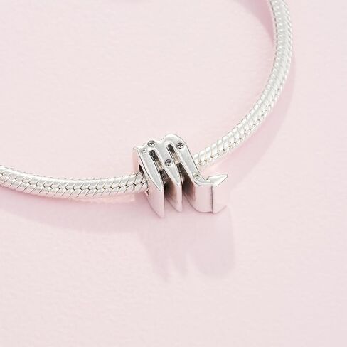 Pandora Scorpio Zodiac Charm - هدية لها - متوافقة مع لحظات Pandora - مع صندوق الهدايا - الفضة الاسترليني مع الزركونيا المكعبة in Saudi Arabia