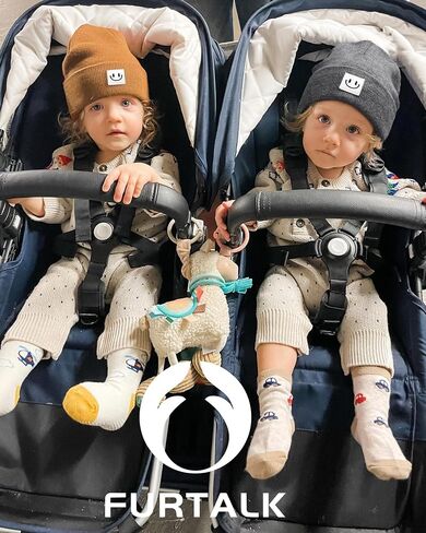 Furtalk 3 Pack Toddler Kids Beanie Baby Winter Hat Hat Knit Boys Girls Kids Progroeded Dark Cap in Saudi Arabia