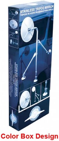 UNITED PACIFIC 60036 Fender Mirror, Tripod, 8 1/2", Stainless in Kuwait