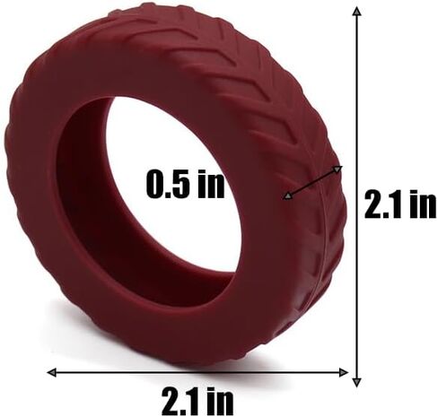 8Pcs Suitcase Luggage Wheels Cover Protector, Large Size Premium Suitcase Tire Protectors, Red in Saudi Arabia