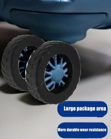 8Pcs Suitcase Luggage Wheels Cover Protector, Large Size Premium Suitcase Tire Protectors, Red in Saudi Arabia