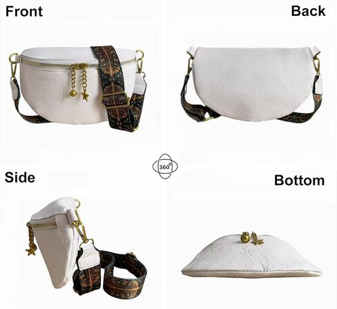 PU Leather Fanny Pack Crossbody Sling Bag for Women - Trendy Belt Bag with Adjustable Strap, Lightweight for Travel Daily Use (Brown) in Saudi Arabia