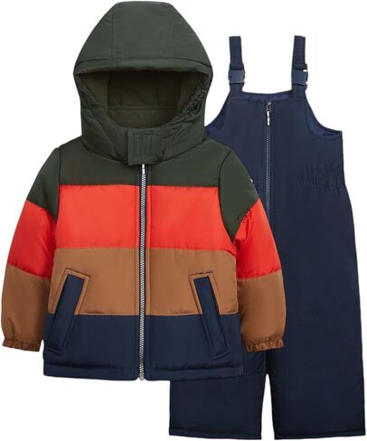 OSHKOSH B'GOSH Boys' 2-Piece Ski Jacket and Snowbib Snowsuit Set - Water-Resistant Winter Outerwear in Saudi Arabia