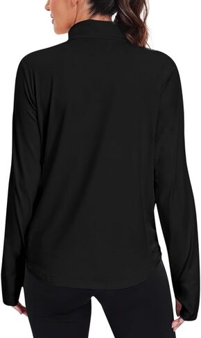 Vldnery Womens Upf 50+ Sun Protection Jackets Zip Up 2025 Running تمرينات صالة رياضية خفيفة الوزن مع ثقوب الإبهام in Kuwait