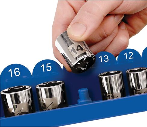 أداة الأداء W778 Metric Socket ، محرك أقراص 3/8 بوصة ، يحمل 30 مآخذًا ، مملوكة مسبقًا لسهولة المشاهدة ، لأحجام الجدران القياسية والعميقة in Kuwait