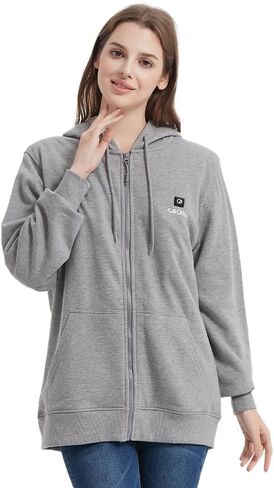 Caforu Hoodie Pullover Hoodie مع تسخين 5 منطقة وحزمة بطارية 7.4 فولت ، ومستحضر سريع للجنسين للعمل في الهواء الطلق in Kuwait