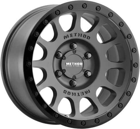 Method Race Wheels MR305 NV ، 17 × 8.5 ، +25 مم إزاحة ، 6x5.5 ، 108 ملم مركز الوسط ، الأسود غير اللامع - الشفة الأسود اللامع ، MR305785601025 in Saudi Arabia