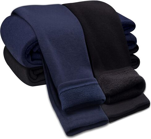 FEQO Girls Fleece Lined Leggings Thick Thermal Tights Full Length Pants Kids Winter Warm Leggings in Saudi Arabia