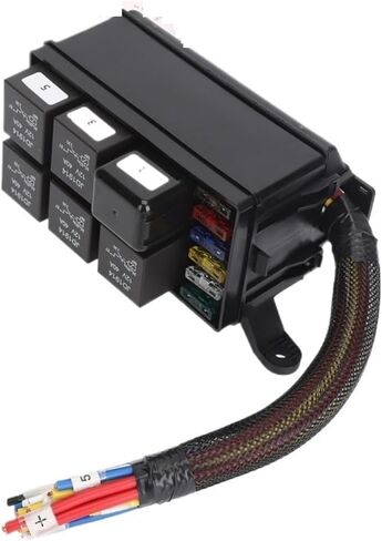 12V Fuse and Relay Box Kit 6Pcs 4 Pin Relays 11Pcs Fuses for Automotive Engine in Saudi Arabia