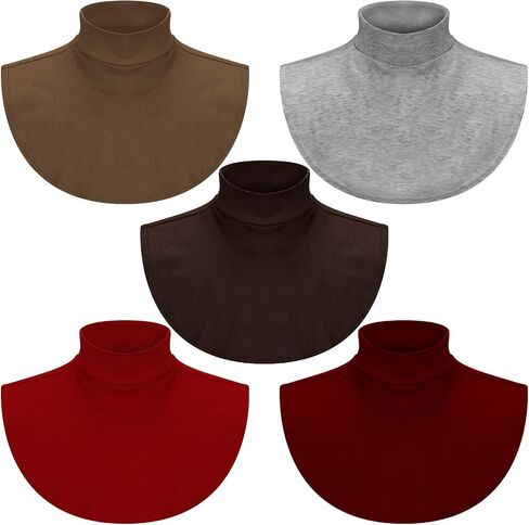 SATINIOR Fake Turtleneck Dickey Collars Women Half Top Mock Collar Neck Wear in Sweater Hoodie High Neck Mock Collar in Saudi Arabia