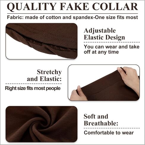 SATINIOR Fake Turtleneck Dickey Collars Women Half Top Mock Collar Neck Wear in Sweater Hoodie High Neck Mock Collar in Saudi Arabia