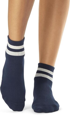 Tavi Noir Aria Indigo Stripe Medium Grip Socks مع طول الطاقم المصغر in Kuwait