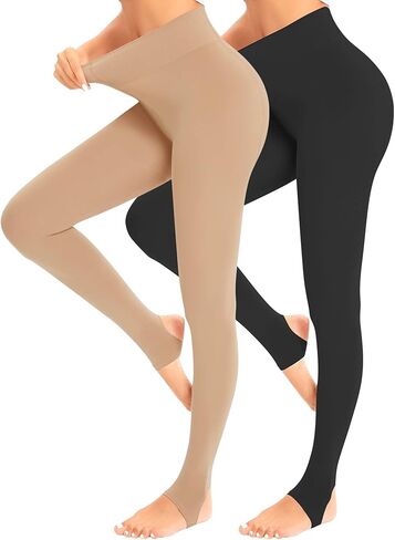 لباس ضيق للنساء من Documo 80 من الجوارب غير المعتمة ناعمة لون الصلبة عالية الخصر in Kuwait