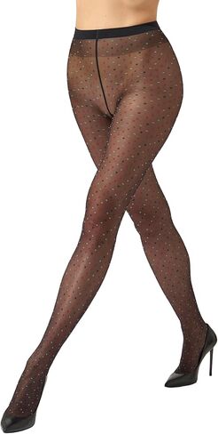 Wolford Multicolored Dot Tights Pantyhose for Women Sheer Opaque Micro Polka Dot Pattern Soft Waistband Designer Hosiery in Saudi Arabia