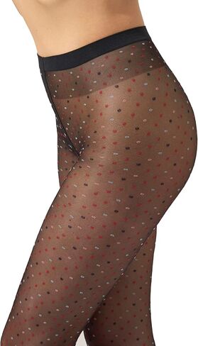 Wolford Multicolored Dot Tights Pantyhose for Women Sheer Opaque Micro Polka Dot Pattern Soft Waistband Designer Hosiery in Saudi Arabia