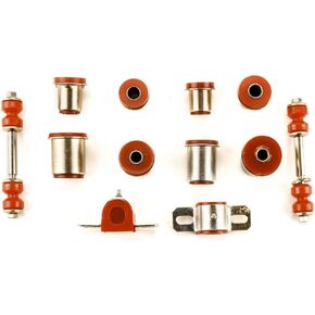 Red Poly Front Suspension Bushing Set for Pontiac for Firebird 1974-1979 Trans (Polyurethane,Steel) 901-25946 in Kuwait