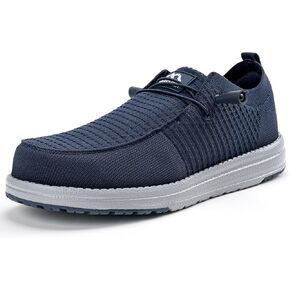 SONSEFREFT الصلب أحذية إصبع القدم للرجال | حذاء العمل المقاوم للانزلاق مع إصبع القدم المركب | متسكعون للسلامة خفيفة الوزن للبناء والمستودعات | نعل المطاط غير القابل للانزلاق in Kuwait