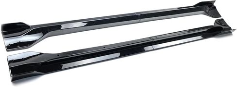 تنانير جانبية مجموعة 4pcs ABS لجيب Grand Cherokee SRT8 WK2 / Trackhawk 2012-2021 امتداد الجانبي الجانبي الخارجي شفة (أسود لامع) in Saudi Arabia