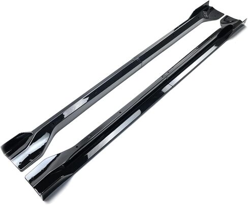 تنانير جانبية مجموعة 4pcs ABS لجيب Grand Cherokee SRT8 WK2 / Trackhawk 2012-2021 امتداد الجانبي الجانبي الخارجي شفة (أسود لامع) in Saudi Arabia