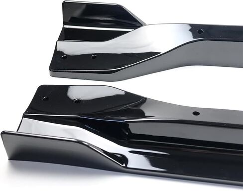 تنانير جانبية مجموعة 4pcs ABS لجيب Grand Cherokee SRT8 WK2 / Trackhawk 2012-2021 امتداد الجانبي الجانبي الخارجي شفة (أسود لامع) in Saudi Arabia
