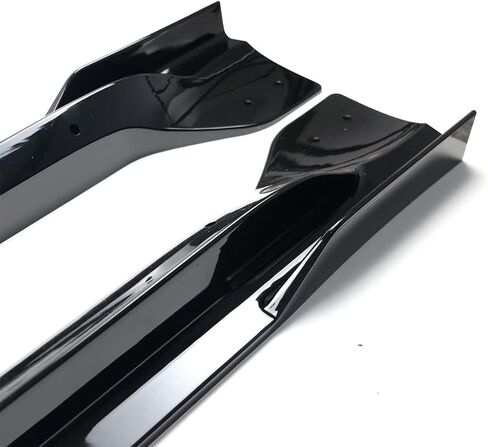 تنانير جانبية مجموعة 4pcs ABS لجيب Grand Cherokee SRT8 WK2 / Trackhawk 2012-2021 امتداد الجانبي الجانبي الخارجي شفة (أسود لامع) in Saudi Arabia