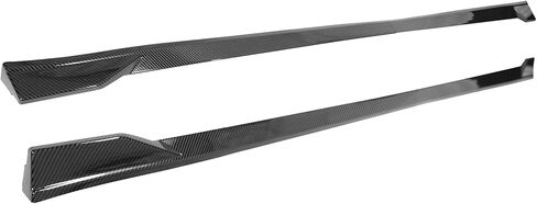 Ikon Motorsports ، التنانير الجانبية متوافقة مع 2018-2024 Toyota Camry Se Xse ، TRD Gloss Black Pp Polplypylene Side Extensions Line Protector Rocker Plant Left Left ، 2019 2020 in Saudi Arabia