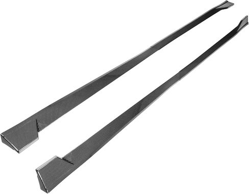 Ikon Motorsports ، التنانير الجانبية متوافقة مع 2018-2024 Toyota Camry Se Xse ، TRD Gloss Black Pp Polplypylene Side Extensions Line Protector Rocker Plant Left Left ، 2019 2020 in Saudi Arabia
