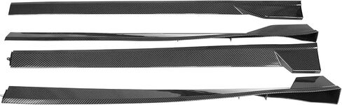 Ikon Motorsports ، التنانير الجانبية متوافقة مع 2018-2024 Toyota Camry Se Xse ، TRD Gloss Black Pp Polplypylene Side Extensions Line Protector Rocker Plant Left Left ، 2019 2020 in Saudi Arabia