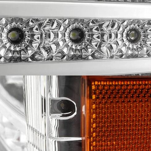 AKKON - For 2003-2006 Chevy Silverado Avalanche 1500 2500 3500 Amber Black LED Bumper Turn Signal Lights Pair in Saudi Arabia