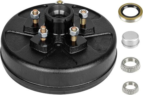 Youxmoto Trailer Brake Drum Kit, 5-Hole, 4.5" Bolt Circle, for 3500 Lbs Axles, Replacement 10" Trailer Brake Hub Drum Assembly, for Dexter Rvs, for Trailer and Semi Truck in Saudi Arabia
