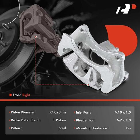 A-Premium Disc-Disc Paripers Assembly مع قوس متوافق مع Mitsubishi Outlander 2007-2020 ، Outlander Sport 2011-2023 ، Lancer 2008-2016 ، RVR 2011-2019-جانب الركاب اليمين الأمامي in Saudi Arabia